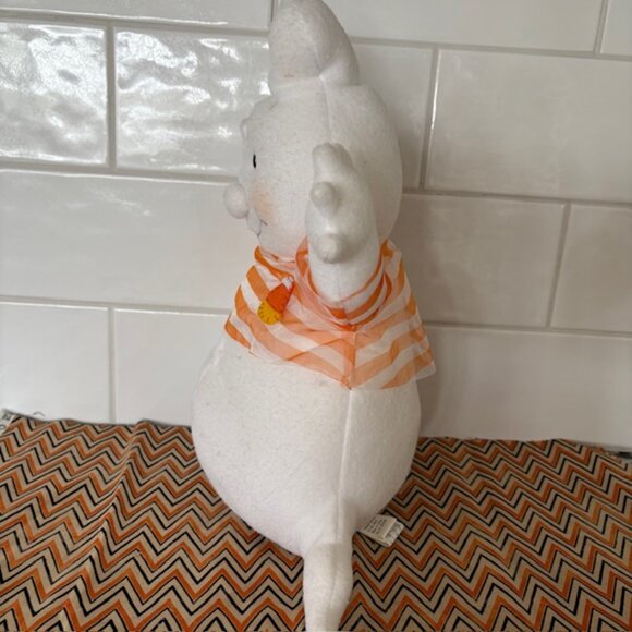 Vintage Hallmark Plush Halloween 14" Ghost  Striped Shirt w/ Candy Corn - Picture 4 of 8